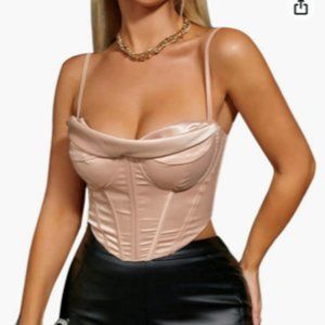 Champagne corset top